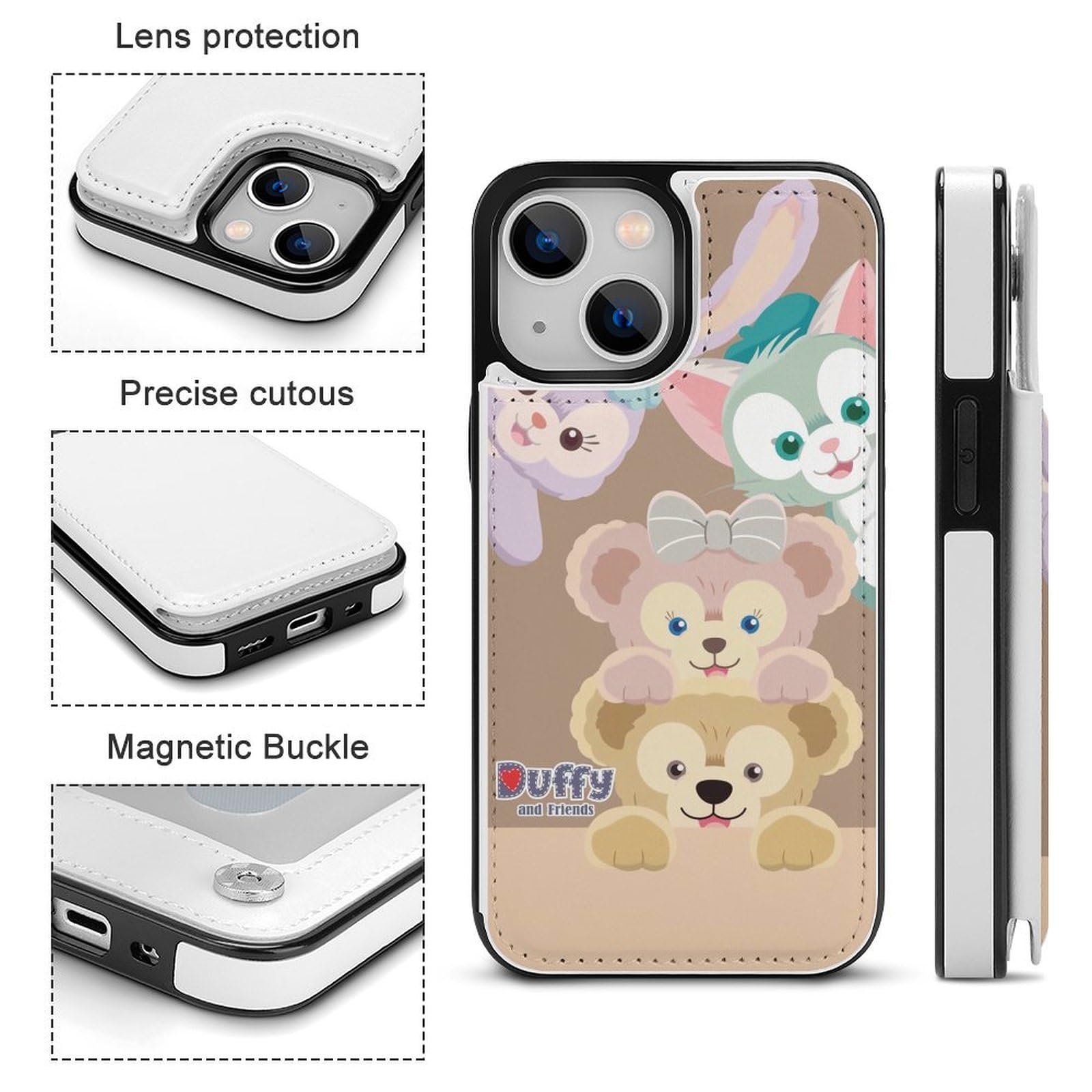 Amazon.co.jp: iPhone16 Pro Max 用 手帳型 ケース ダッフィーフレンズ